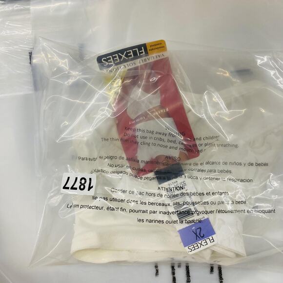 Flexees Briefs Womens 2X White Control Shapewear High Waist Tummy Panel 3654 - Picture 5 of 5